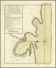 Mexico Map By Jacques Nicolas Bellin