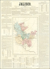 Mexico Map By Antonio Garcia y Cubas