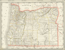 Oregon Map By George F. Cram