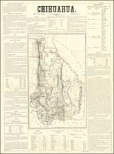 Texas, Southwest and Mexico Map By Antonio Garcia y Cubas