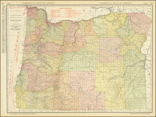 Oregon Map By Rand McNally & Company