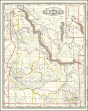 Idaho Map By George F. Cram