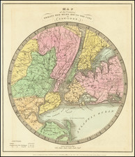 Global Gallery Map Of Mississippi, Louisiana And Arkansas, 1839 On Canvas  by David H. Burr Print