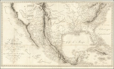 Texas, Plains, Southwest, Rocky Mountains, Mexico and California Map By Alexander Von Humboldt