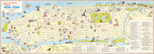 New York City and Pictorial Maps Map By Ira Moss