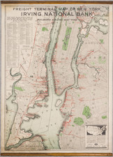 New York City Map By Nelson P. Lewis / Redfield-Kendrick-Odell Co.