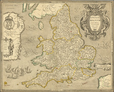 England Map By Jean Le Clerc