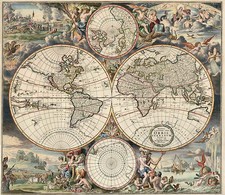 World, World and Polar Maps Map By David Funcke