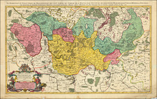 Le Marquisat et Eslectorat de Brandebourg qui fait partie Cercle de la Haute Saxe, divise en ses Princpales Parties . . . 1692