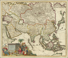 Asia Map By Carel Allard