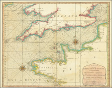 British Isles, England and France Map By Laurie & Whittle