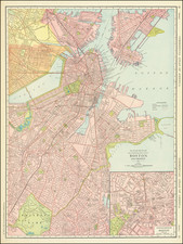 Boston Map By Rand McNally & Company