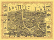 Massachusetts and Pictorial Maps Map By Henry W. Royster  &  Mickey Shemin