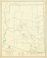 Arizona Map By Post Office Department