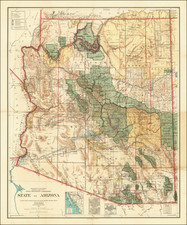 Arizona Map By General Land Office