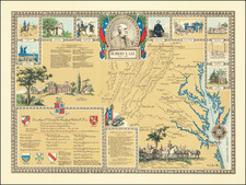 West Virginia, Virginia and Pictorial Maps Map By Karl Smith