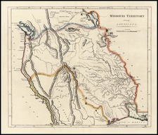 Plains, Southwest and Rocky Mountains Map By Mathew Carey