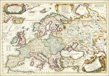 Europe Map By Vincenzo Maria Coronelli