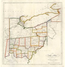 Midwest Map By Mathew Carey