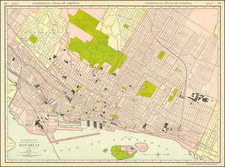 Eastern Canada Map By William Rand  &  Andrew McNally