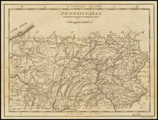 Pennsylvania Map By Mathew Carey