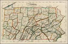 Mid-Atlantic Map By Mathew Carey