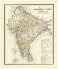 India Map By Adolf Stieler