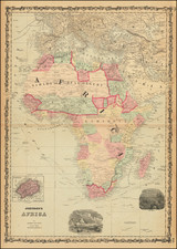 Africa Map By Benjamin P Ward  &  Alvin Jewett Johnson