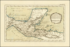 Mexico and Central America Map By Jacques Nicolas Bellin