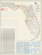 Florida Map By Florida State Road Department