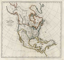 North America Map By Mathew Carey