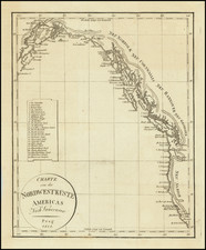 Oregon, Washington, Alaska, California and British Columbia Map By Franz Pluth