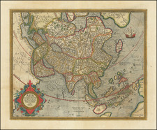 Asia Map By  Gerard Mercator