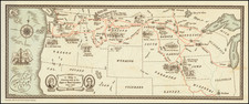 Minnesota, North Dakota, South Dakota, Montana, Oregon, Washington and Pictorial Maps Map By W.H. Gordenier