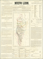 Mexico Map By Antonio Garcia y Cubas