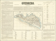 Mexico Map By Antonio Garcia y Cubas