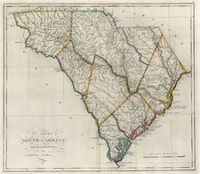 Southeast Map By Mathew Carey
