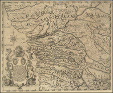 West Africa Map By Filippo Pigafetta / Theodor De Bry