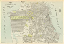 San Francisco & Bay Area Map By George F. Cram