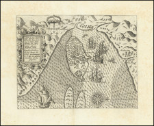 Insulae et arcis Mocambique descriptio ad Fines Melinde . . .  By Theodor De Bry