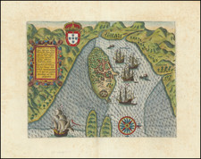 East Africa and African Islands, including Madagascar Map By Theodor De Bry