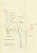 San Diego Cal. and Vicinity Showing the Plats of land offered for the site of a Military Pot . . . 1891 By United States GPO