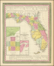 Florida Map By Thomas, Cowperthwait & Co.