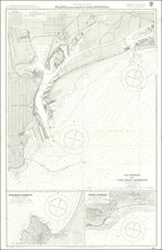 Los Angeles and Other California Cities Map By British Admiralty