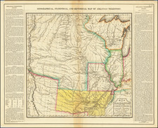 Geographical, Statistical and Historical Map of Arkansas Territory  By Henry Charles Carey  &  Isaac Lea