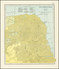 San Francisco & Bay Area Map By George F. Cram