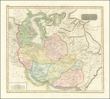 Central Asia & Caucasus, Middle East and Persia & Iraq Map By John Thomson