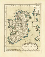 Ireland Map By Jacques Nicolas Bellin