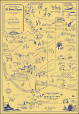 Texas and Pictorial Maps Map By Anonymous