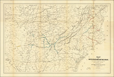 United States, South, Southeast, Midwest and Civil War Map By Julius Bien